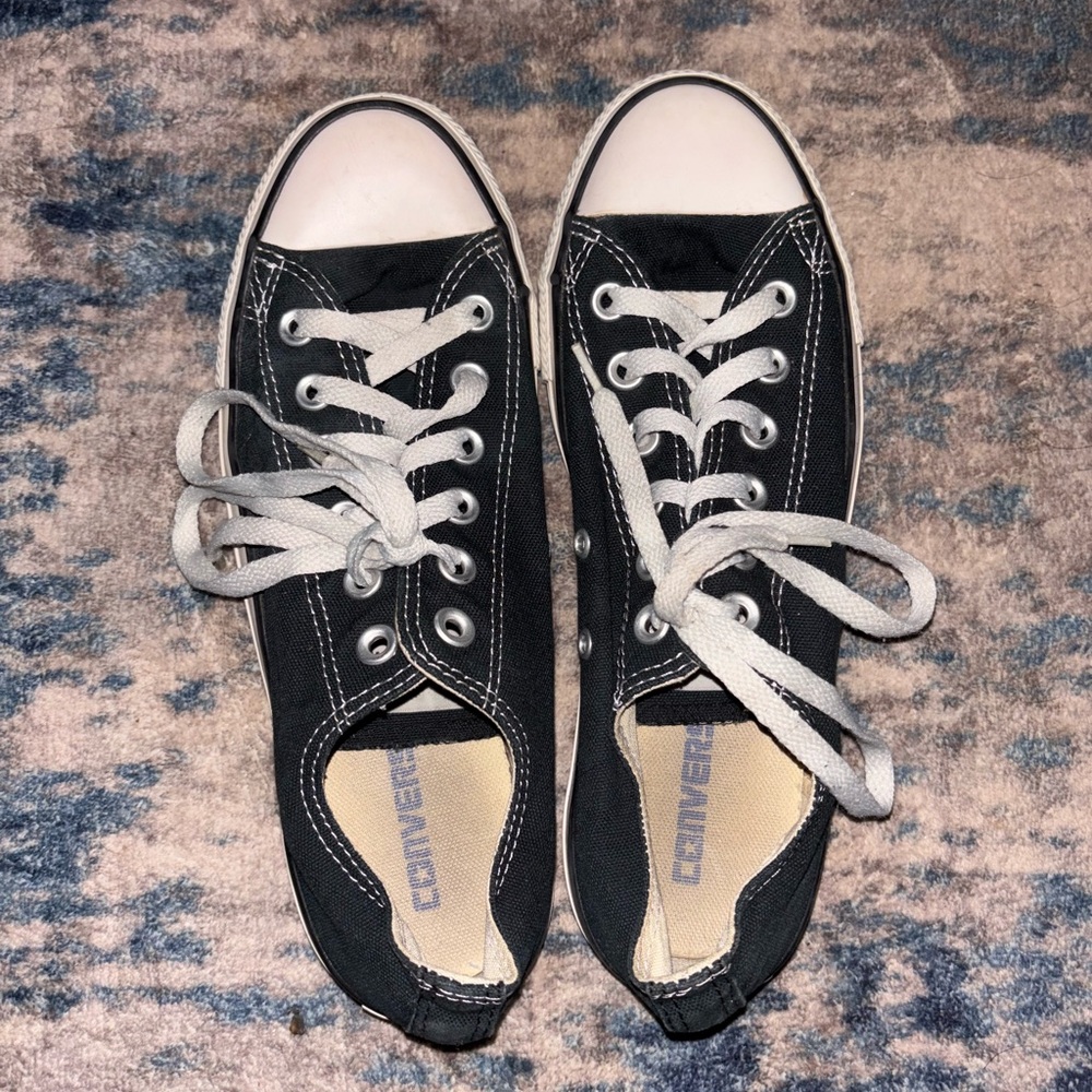 Converse Black and White Canvas Sneakers